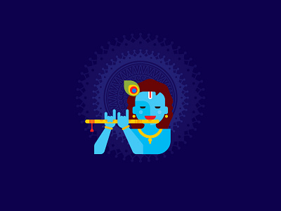 Lord KRISHNA with flute