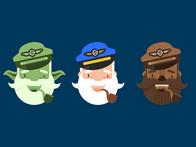 Captainwise Mascot beards captainwise hat mascot mustache pipe travel