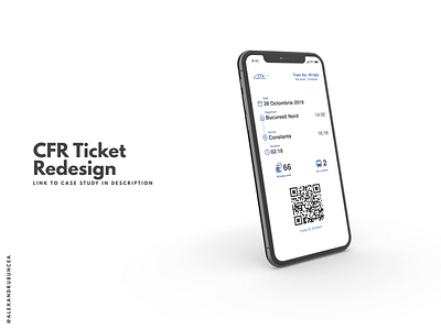 CFR Train Ticket Redesign