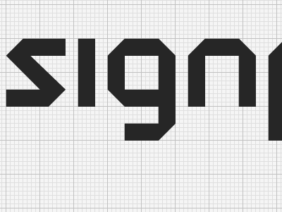 signpost logo geometric grid logo work