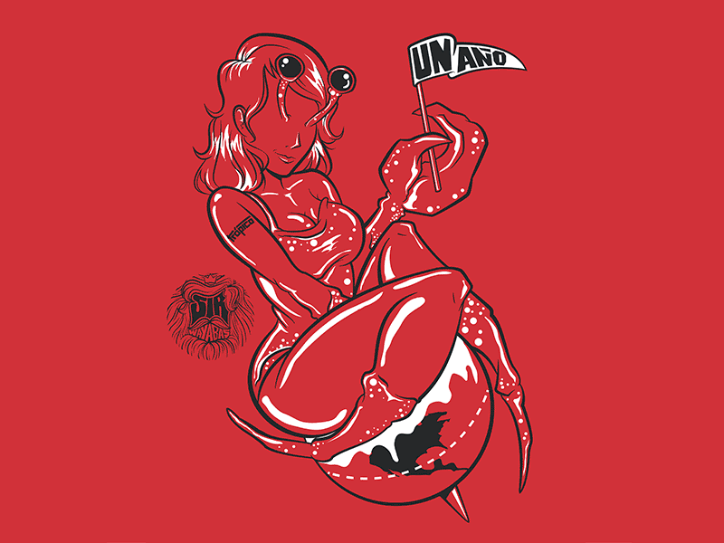 Crabwoman design illustration illustrator vector wacom
