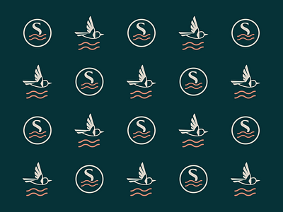 Branding | Simcoe Shores | Pattern branding cottage lake pattern