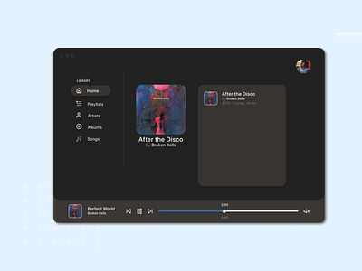 1 hour UI challenge: Create UI for Music Player