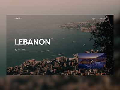 TRIPLIA (Website Concept) clean design lebanon ui ux web webdesign website website concept website design