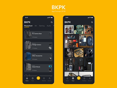 BKPK app branding calendar clean design flat ios mobile typography ui ux