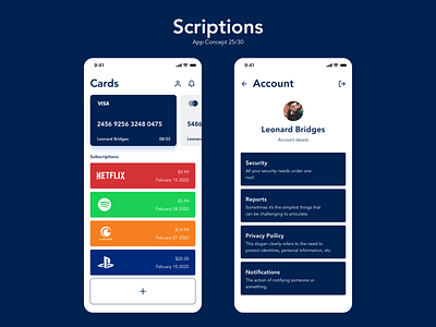 Sciptions app branding clean design flat ios mobile typography ui ux