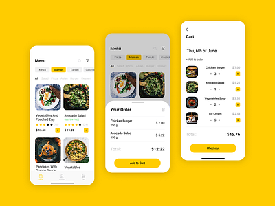Food Delivery App food delivery app restaurant order cook  delivery ui  ux food app app