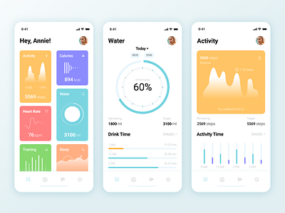 Activity Tracker by Lena Smirnova on Dribbble