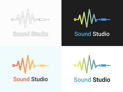 Sound Studio Logo app branding design entertainment film graphic logo ui ux