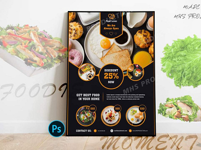 Food Poster Design branding design ecommerce flayer design graphic graphic design illustration logo poster design typography