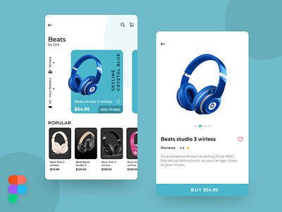 Daily ui challenge Day 3 app design ecommerce graphic headphones ui ux