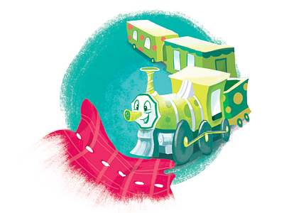 Storybook Train cute illustration storybook toy train