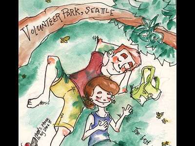 Seattle trip watercolour sketch