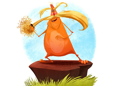 Lorax character design cute dr seuss illustration lorax picture book sketch