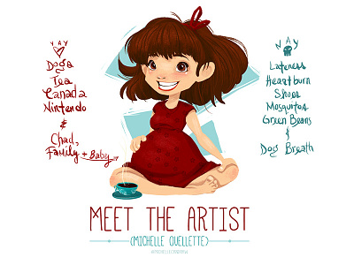 Meet Michelle dislikes illustration likes michelle sketch dailies tea