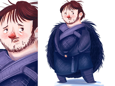 Samwell Tarly character character design cute game of thrones illustration samwell tarly