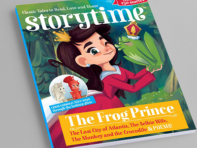 Storytime Frog Prince Cover cute frog prince kidlitart magazine storytime uk