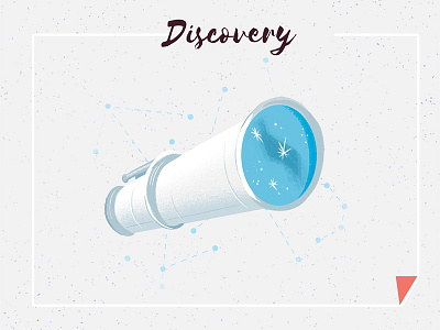 Discovery discover discovery illustration telescope