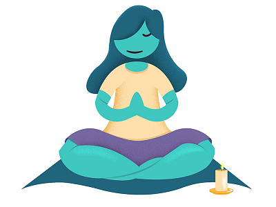 Yoga character character design cute illustration yoga