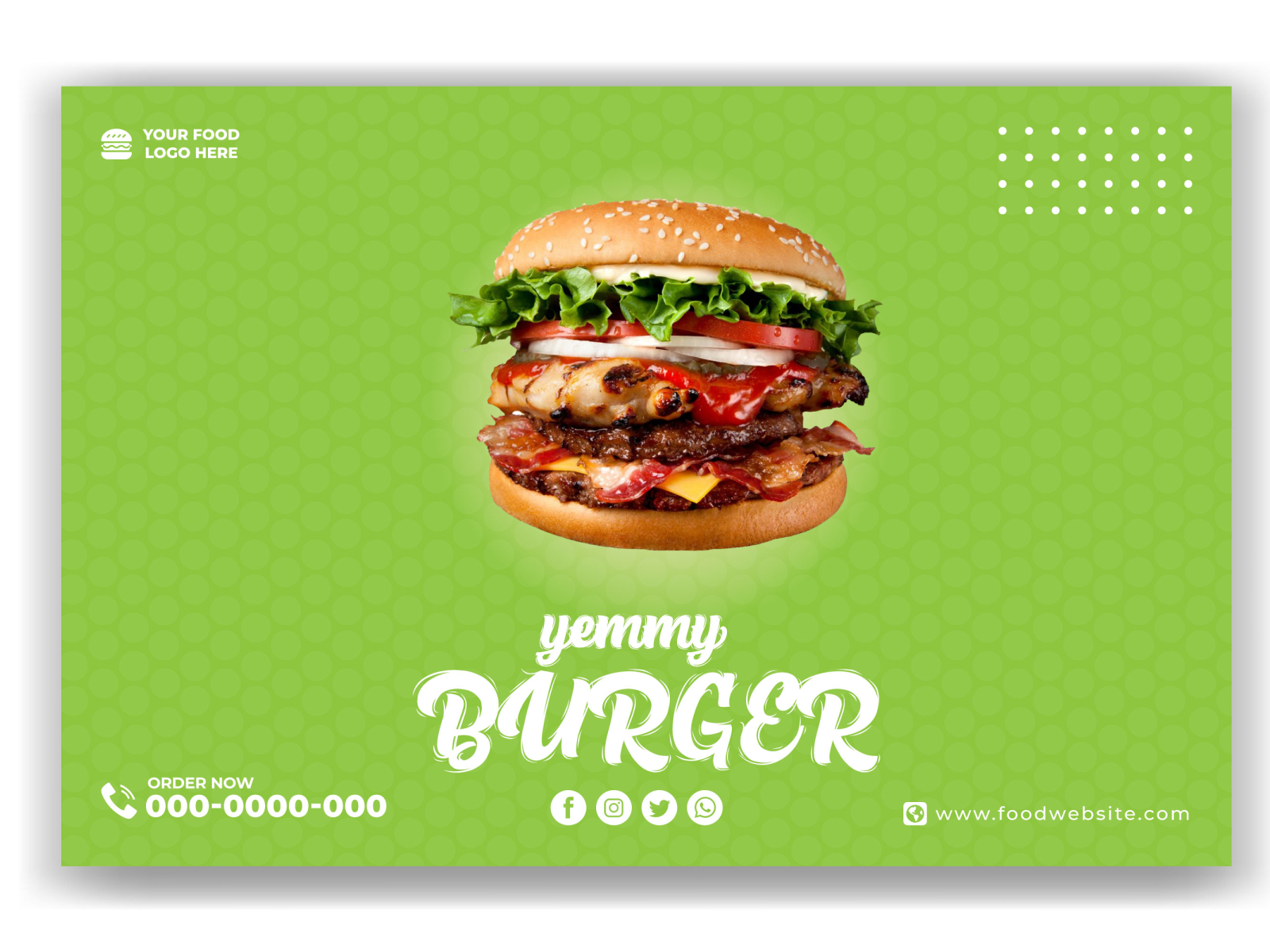 Food Web Banner template by Mrinal Hossain on Dribbble