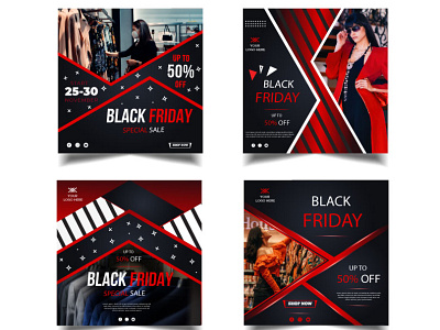 Black Friday Sale Social Media Banner banner black friday branding concept design graphic design illustration logo marketing template ui vector