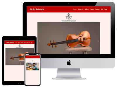 Violin Maker WordPress Website web design wordpress