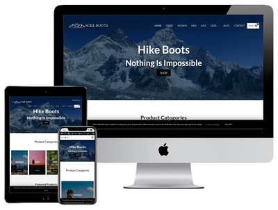 Amazon Affiliate Hiking Boots WordPress Website web design wordpress