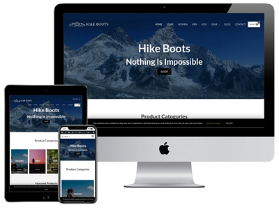 Amazon Affiliate Hiking Boots WordPress Website