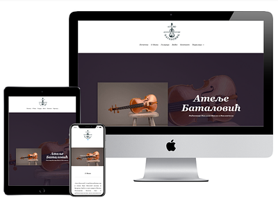 Violin Maker Rebranded WordPress Website web design wordpress