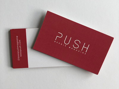 03 PUSH - Business Cards business cards design font design illustrator design logo print sfu