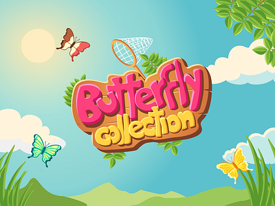 Butterfly Collection game game design illustration logo vector
