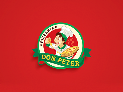 Pizzeria Logo illustration logo mascot character mascot design mascot logo pizza pizzeria vector
