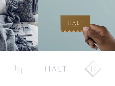 The Halt Hotel - Brand Identity Design sub-marks logo mark symbol minimal design hotel branding typography boutique hotel logo branding design brand identity