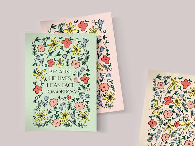 Spring Floral Print art print design floral pattern illustration pattern design typography