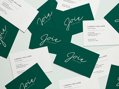 Joie Floral Design - Brand Identity & Business Card Design