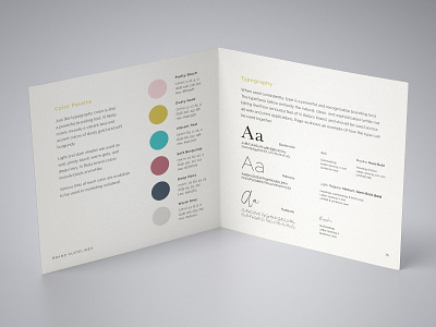 Brand Guidelines Booklet brand guidelines brand identity branding color design typography