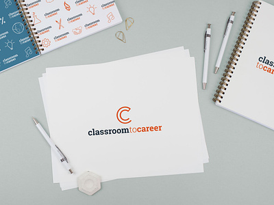 Classroom Brand Identity pattern illustration icon typography logo branding brand identity design