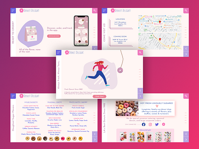Donut Shop - Web Design affinity designer creative design design figmadesign illustration ui ui design ux web design web development