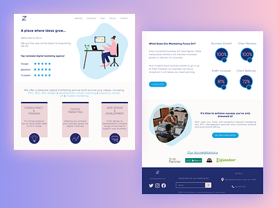 Digital Marketing Agency - Web Design affinity designer creative design design designer figma figmadesign illustration ui ui ux ui design ux web design web development