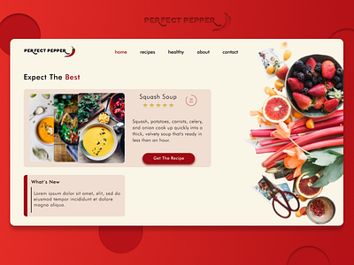 Perfect Pepper - Landing Page Design affinity designer creative design design designer figma figmadesign landing page design logo logo design ui ui design web design website