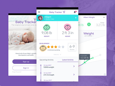 Babytracker app baby chart mobile tracker