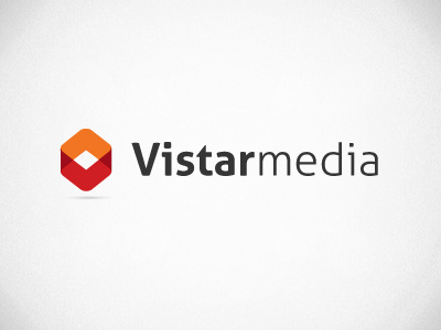 Vistarmedia box logo media orange red vistar