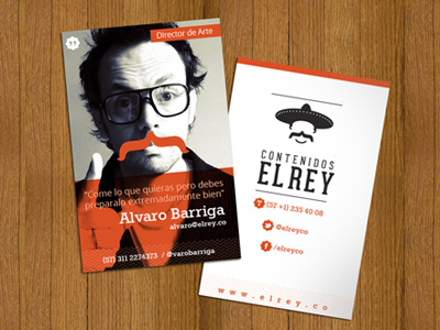 Elrey brand business cards cards logo stationery
