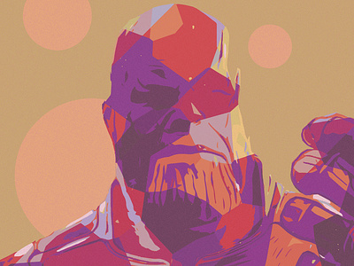 Thanos Flat Vector avengers flat vector illustration thanos