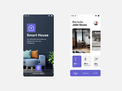 UI Smart House design house minimal mobile smart smart home smart house ui