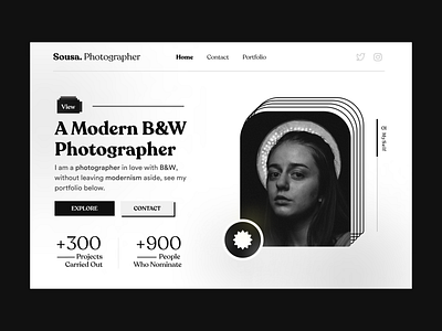 Black And White Design Photoprapher abstract black and white desktop photo photographer web design website
