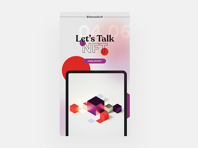 Let's Talk NFT abstract instagram story nft story