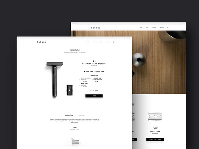 Tatara Razors | Webdesign catalogue catalogue design clean design friendly home perto perto design product page razor razorback ui ux web webdesign website