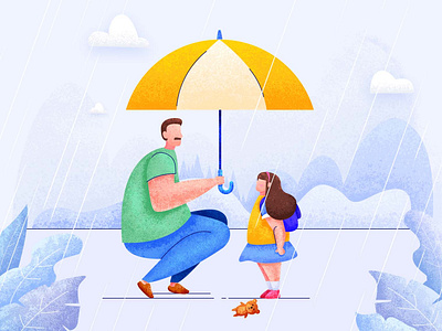 MY HERO design fathers day festival illustration ui