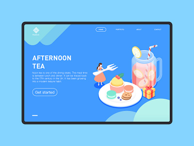 Small Gift afternoon tea design icon illustration ui web